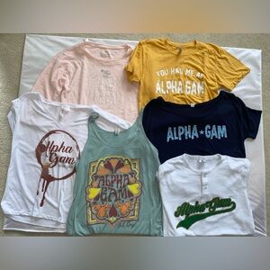 Alpha Gamma Delta T-Shirt Alpha Gam Tees AGD Size Small